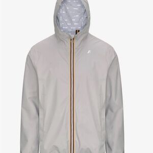 K-Way Men's Jack Stretch Dot Hooded Raincoat